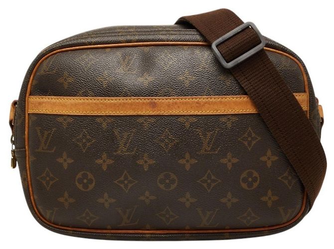 Bolsa Transversal Louis Vuitton Monogram Reporter PM Marrom
