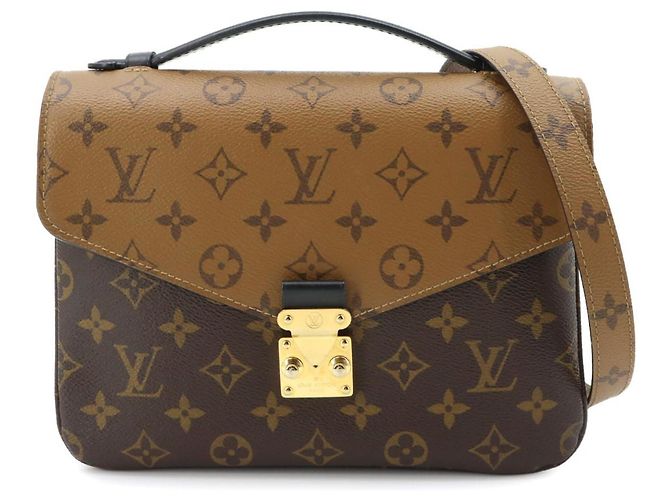 Bolso Louis Vuitton Monogram Reverse Pochette Metis MM Castaño Monograma