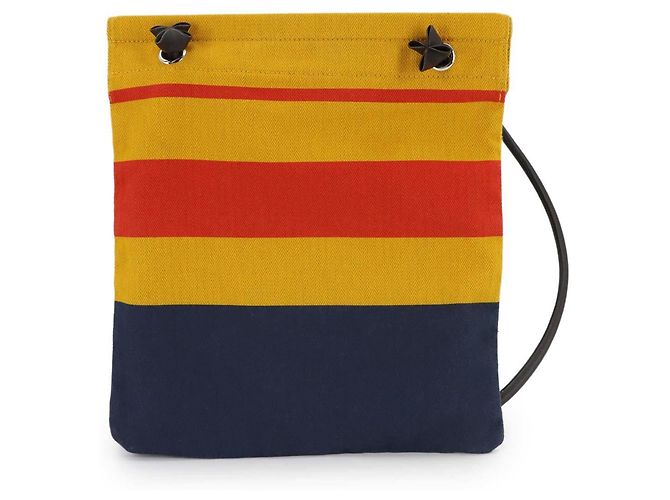 Hermès Borsa a tracolla Hermes Sac Aline MM Blu Arancione Giallo