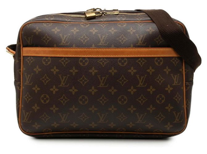 Bolsa de Ombro Louis Vuitton Monogram Reporter GM Marrom