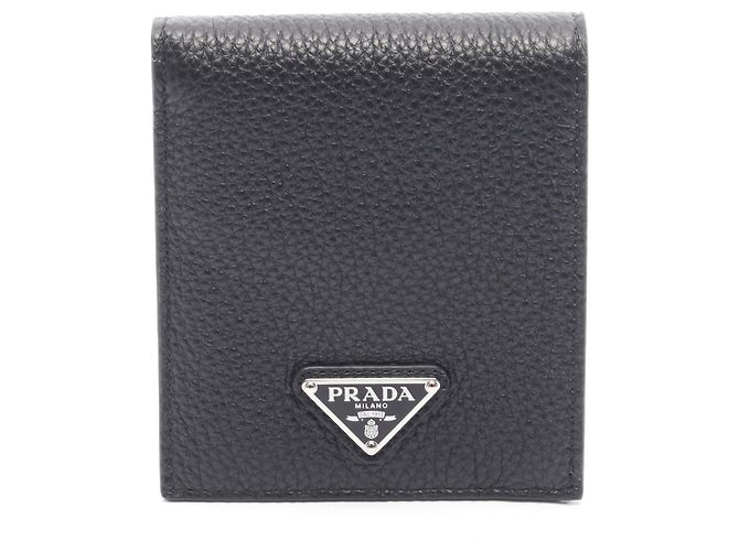 Prada Leather Wallet Black