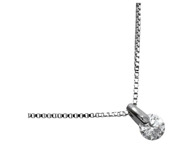 Autre Marque Pt850 Platin Diamant Halskette Silber