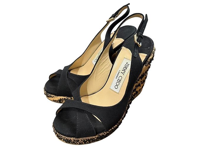 Sandali Jimmy Choo Nero Beige