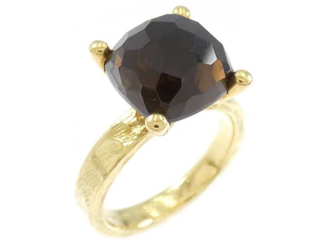 Autre Marque Anello Torini Au750 Oro Giallo e Quarzo Affumicato D'oro