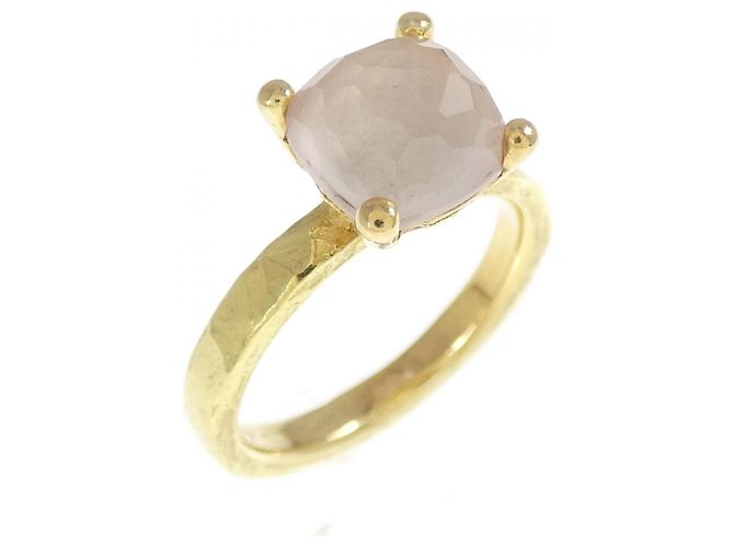 Autre Marque Anillo Torini Rose Quartz Au750 Dorado