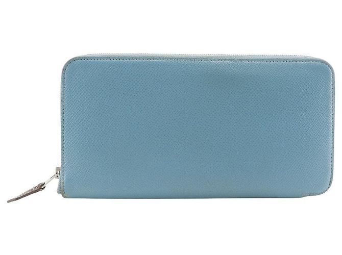 Hermès Hermes Azap Silk'in Epsom Long Wallet Blue