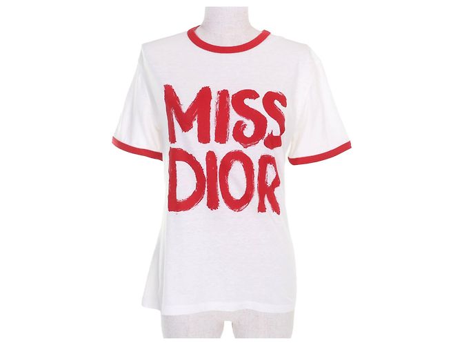 Camiseta de algodão Christian Dior Branco