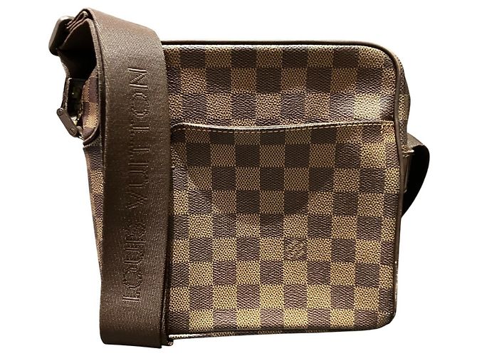 Borsa a Spalla Louis Vuitton Olaf PM Marrone Damier ebene