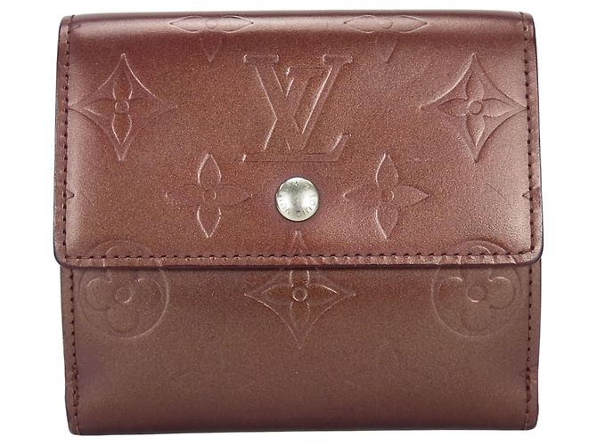 Cartera Tri-fold Louis Vuitton Burdeos Púrpura