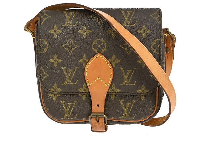Bolso Louis Vuitton Cartouchiere Monogram Canvas PM Castaño