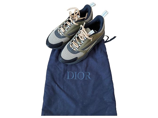 Dior Baskets B22 Noir Blanc Kaki