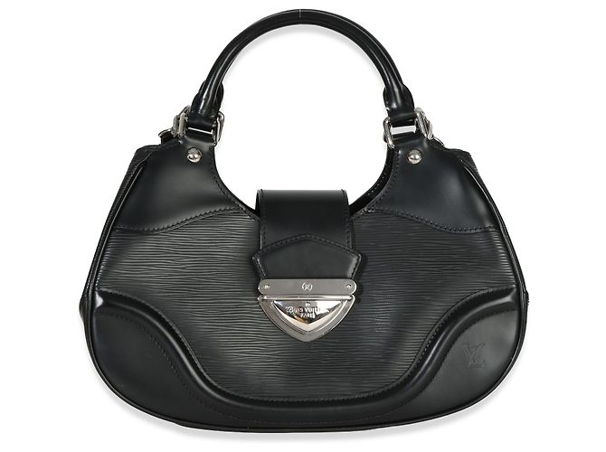 Borsa a tracolla Montaigne in pelle Epi nera Louis Vuitton Nero