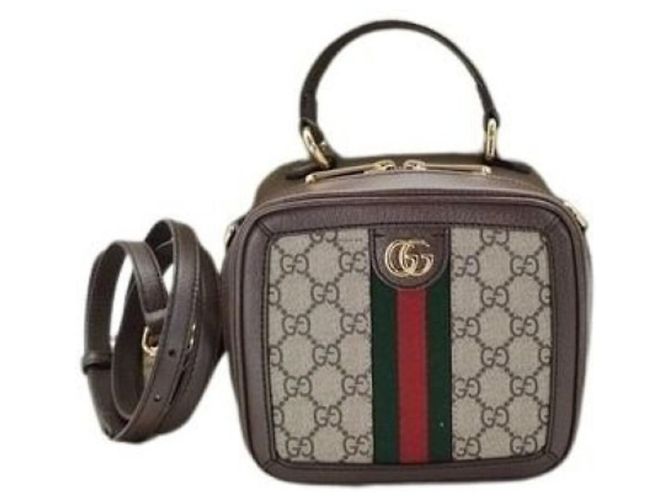 Gucci Ophidia Handtasche Braun Beige