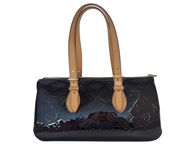 Rosewood Sac à main Louis Vuitton Monogram Vernis Bordeaux Violet
