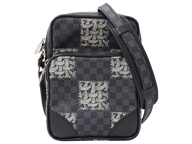 Louis Vuitton Damier Graphite Christopher Nemeth Men's Handbag Black Damier ebene