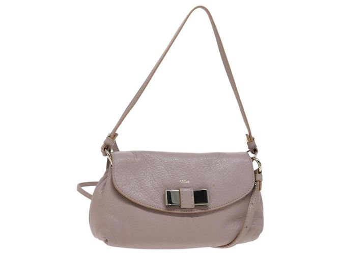 Chloé Chloe Lily Leather Roxo