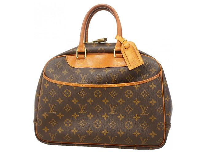 Borsa Louis Vuitton Monogram Deauville Marrone