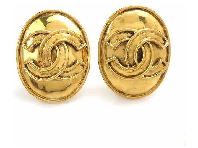 Orecchini a clip Chanel Gold D'oro