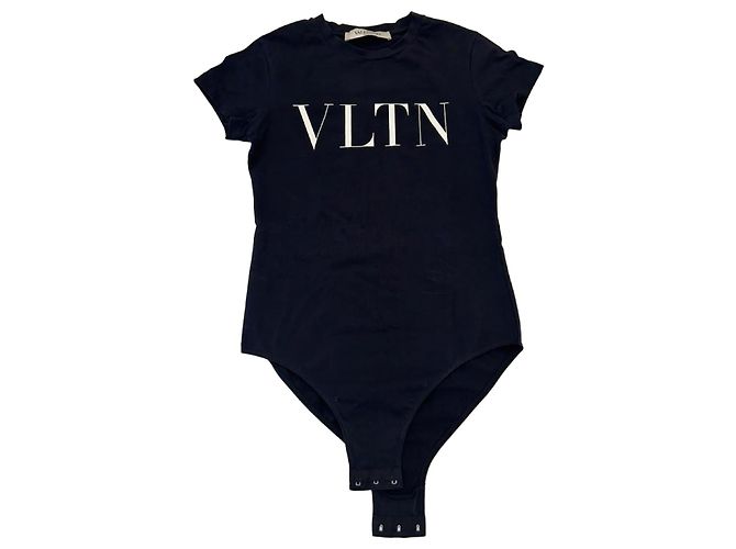 Body de algodón Valentino Garavani VLTN - Negro