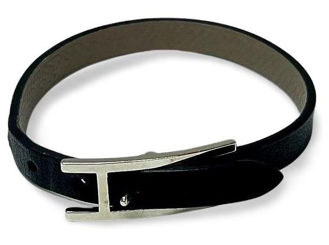 Hermès Hermes Behapi Reversible Bracelet Leather Black