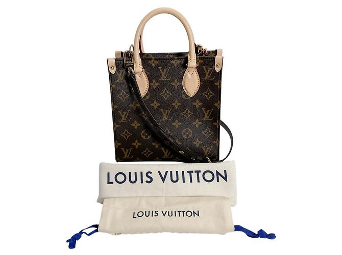 Sac à main Louis Vuitton Sac Plat BB Marron Monogramme