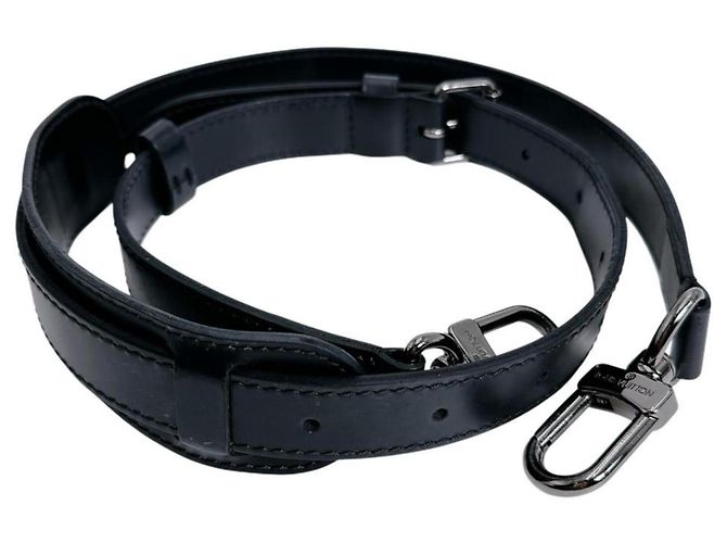 Tracolla in pelle nera Louis Vuitton Nero