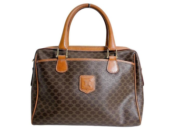 Céline Bolsa de couro marrom Celine