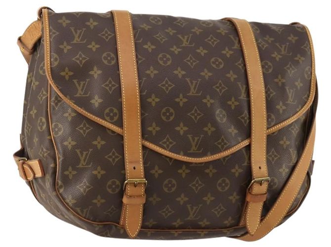 LOUIS VUITTON Bolsa de Ombro Monogram Saumur 43 M42252 LV Auth 175074A Monograma