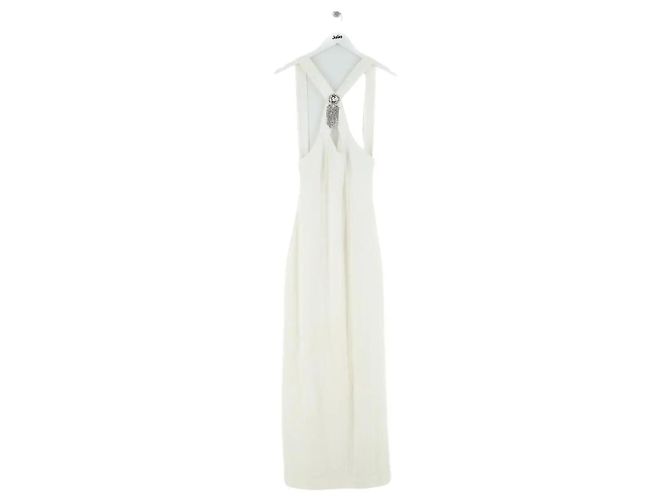 Alessandra Rich Ecru-Kleid Roh