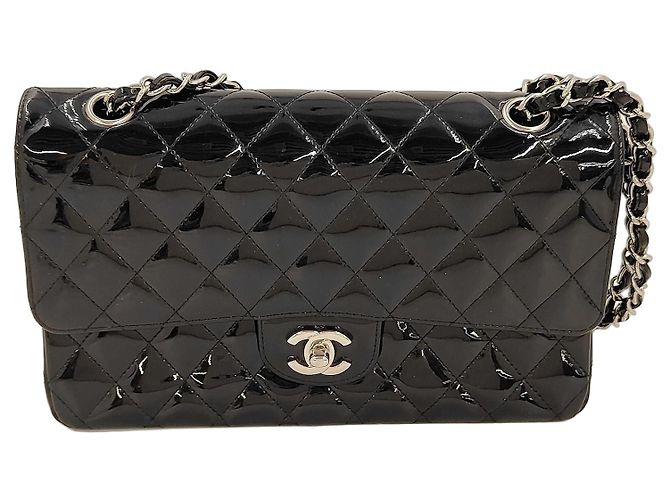 Chanel Timeless - Borsa Classic Double Flap in agnello trapuntato Medium Nero