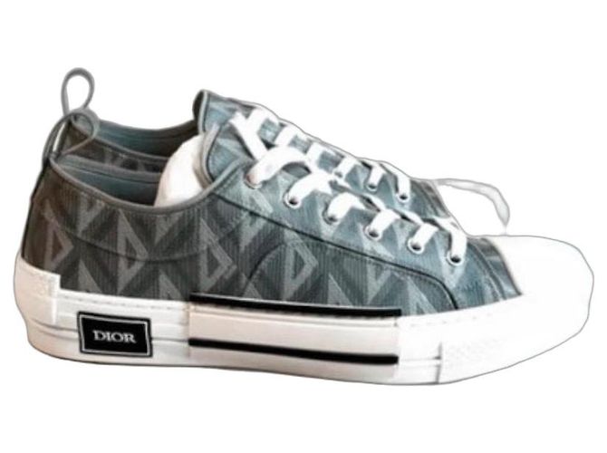 Dior B23 CD Diamond Baskets Basses Gris