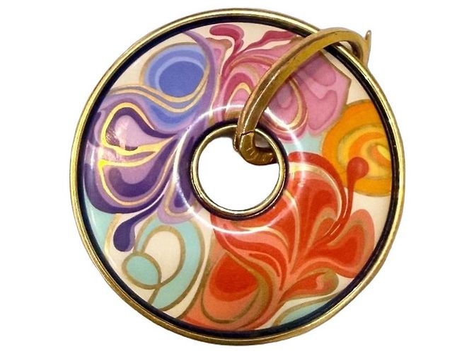 Frey Wille Pendente Hommage à Gustav Klimt Multicolore D'oro