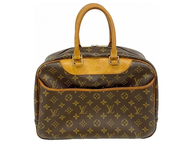 Borsa Louis Vuitton Monogram Deauville Marrone