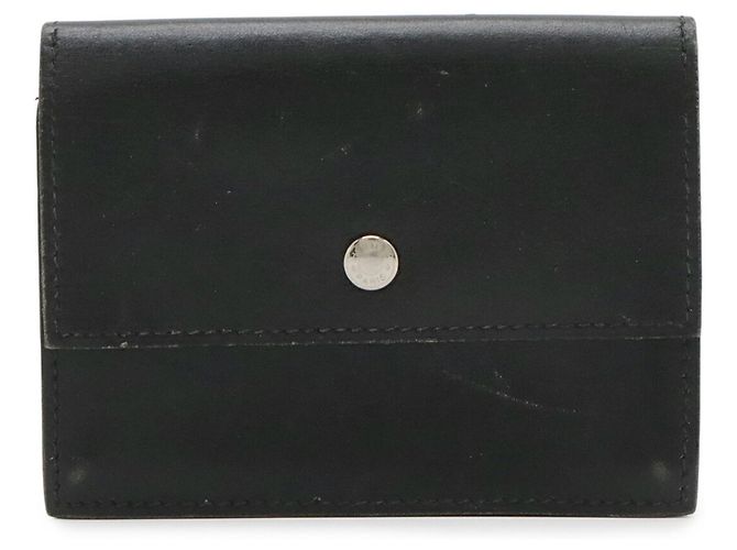 Tarjetero de piel Box negro Hermès