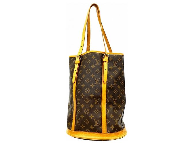 Borsa Tote Louis Vuitton Monogram Bucket GM Marrone
