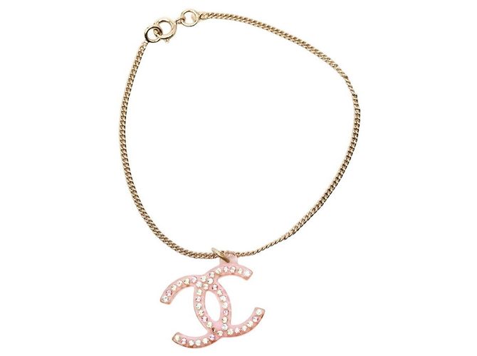 Bracciale a catena con il logo Coco di Chanel Rosa