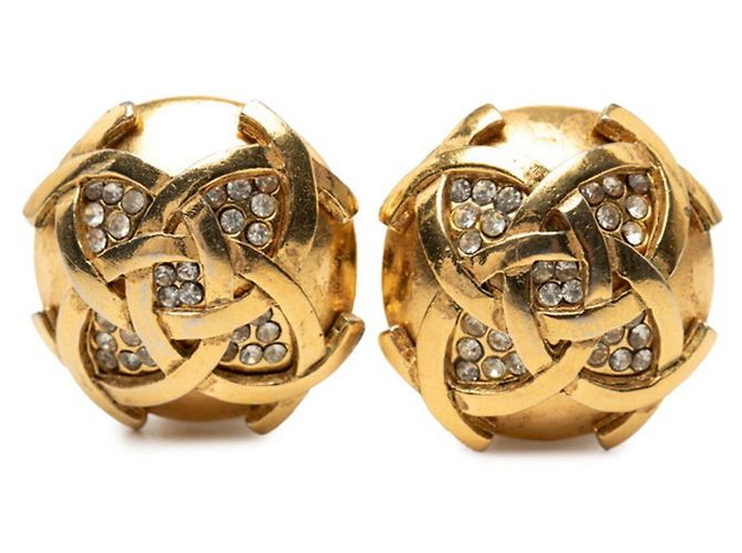 Orecchini tondi Chanel Coco Mark D'oro 