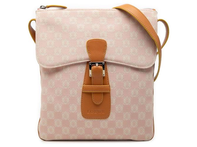 Borsa a tracolla Loewe Anagram Marrone Rosa