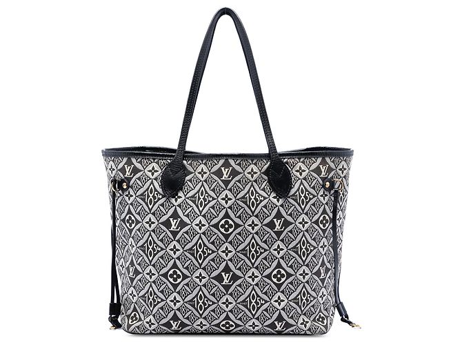 Louis Vuitton Black Monogram Jacquard Since 1854 Neverfull MM Noir