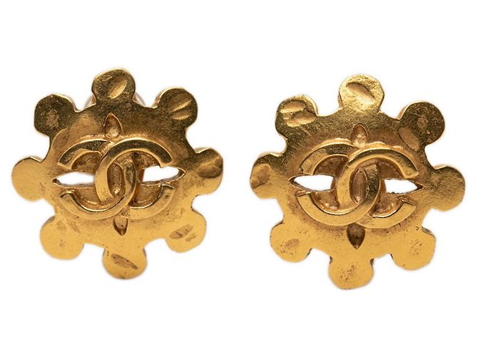 Orecchini a clip Chanel Coco Mark D'oro 