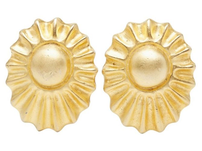 Hermès Hermes Clip-Ohrringe vergoldet Golden 