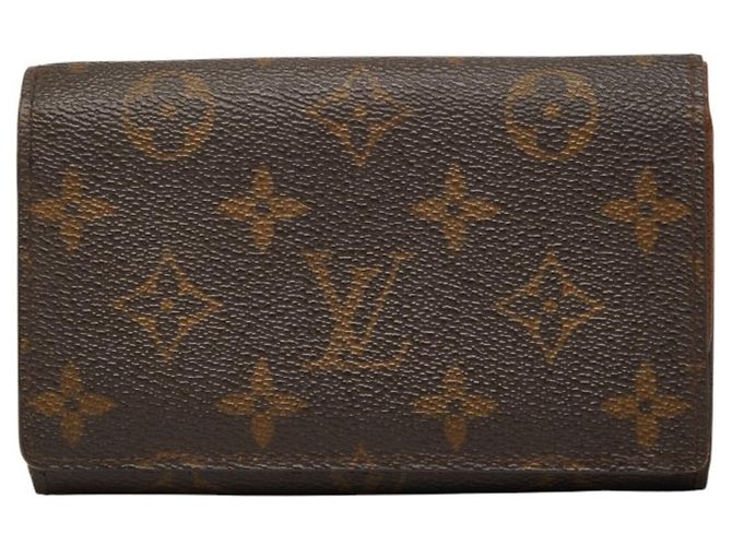 Louis Vuitton Monogram Bi-fold Wallet Brown
