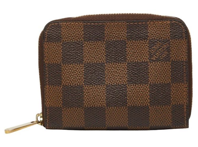 Portafoglio Zippy Damier Louis Vuitton Marrone