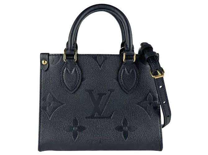 Borsa a tracolla Louis Vuitton Monogram Empreinte OnTheGo BB Nero