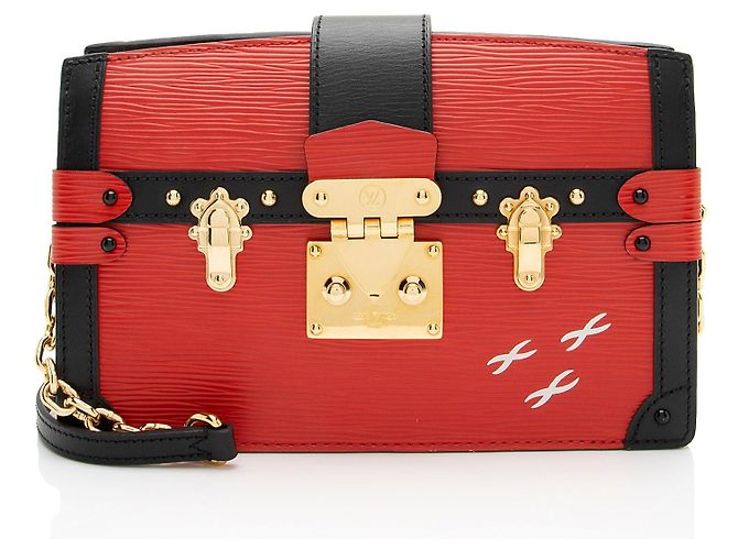 Louis Vuitton Epi Leather Trunk Clutch Black