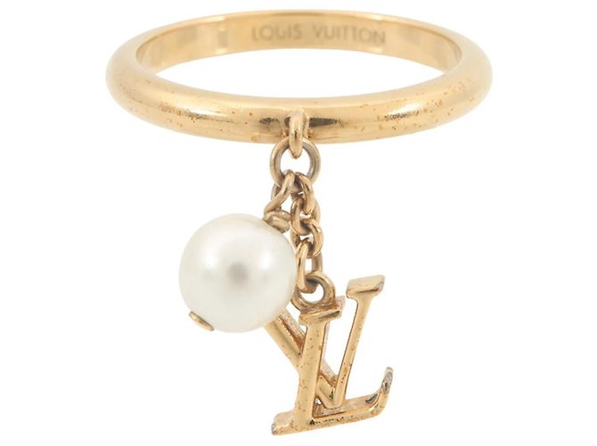 Anel Louis Vuitton Iconic Louisa Dourado
