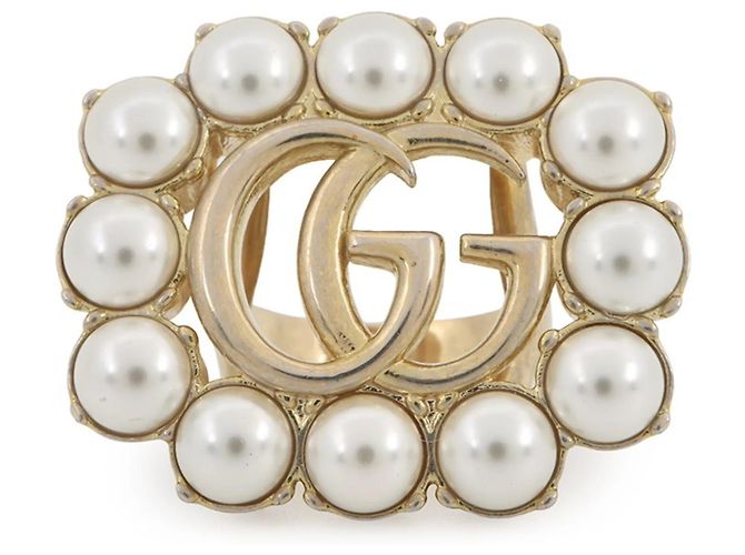 Anillo de banda oro champán Gucci Dorado