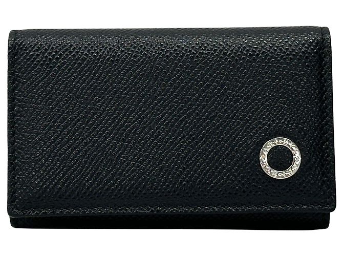 Bulgari Bvlgari Black Leather Key Case