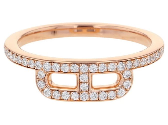 Anello Link d'Hermès Diamond Band Ring D'oro