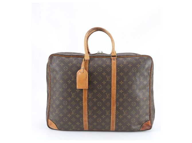 Cabas en cuir Louis Vuitton Monogram Sirius 50 Marron